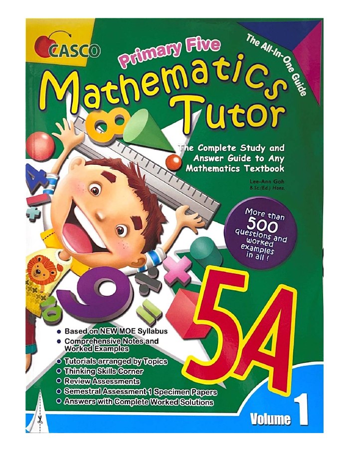 CASCO Primary Five Mathematics Tutor 5A — Volume 1 cover