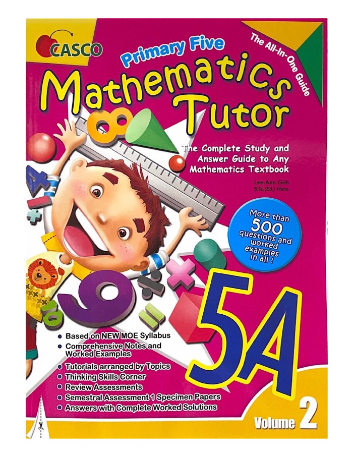 CASCO Primary Five Mathematics Tutor 5A — Volume 2 cover
